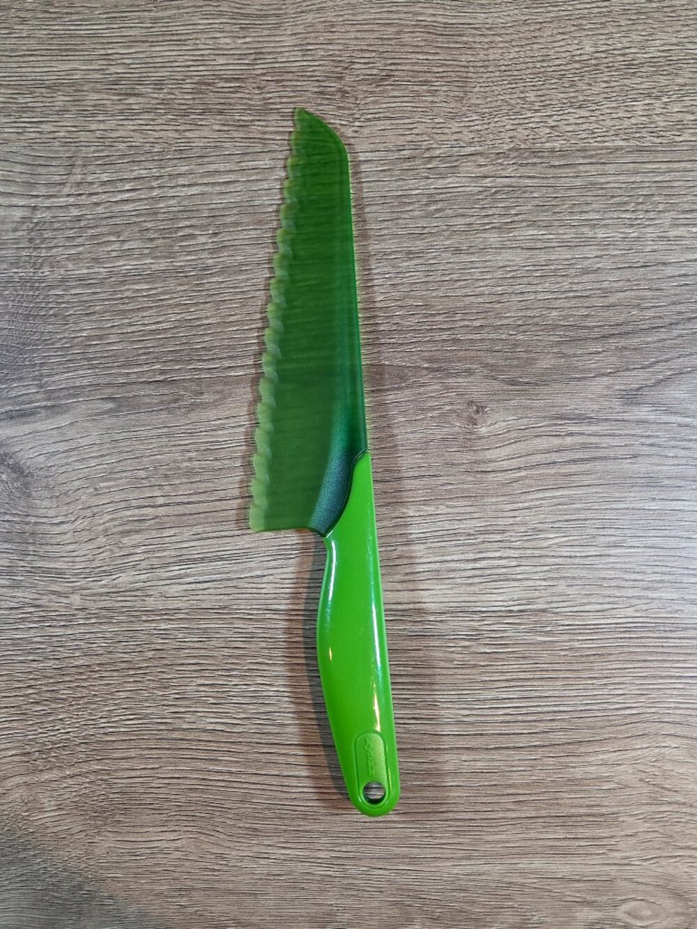 Zyliss Lettuce Knife Green Serrated‎ Plastic Blade Prevent Browning Salad Prep